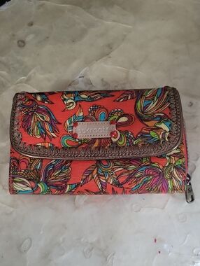 Sakroots Coral Multicolor Wallet